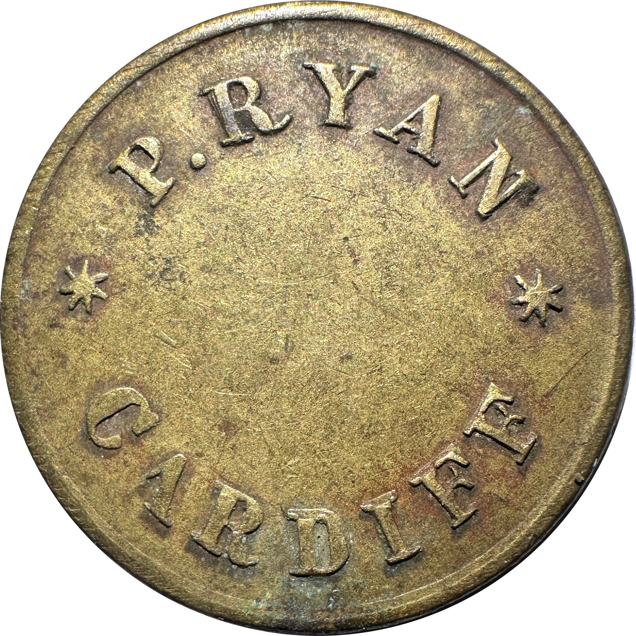 3 Pence - P. Ryan Cardiff obverse