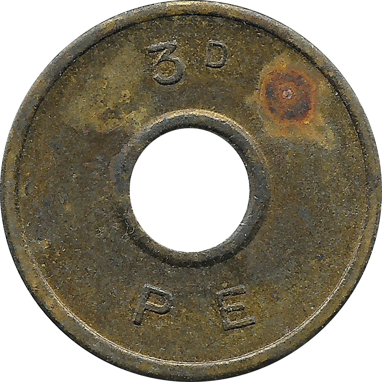3 Pence - PE reverse