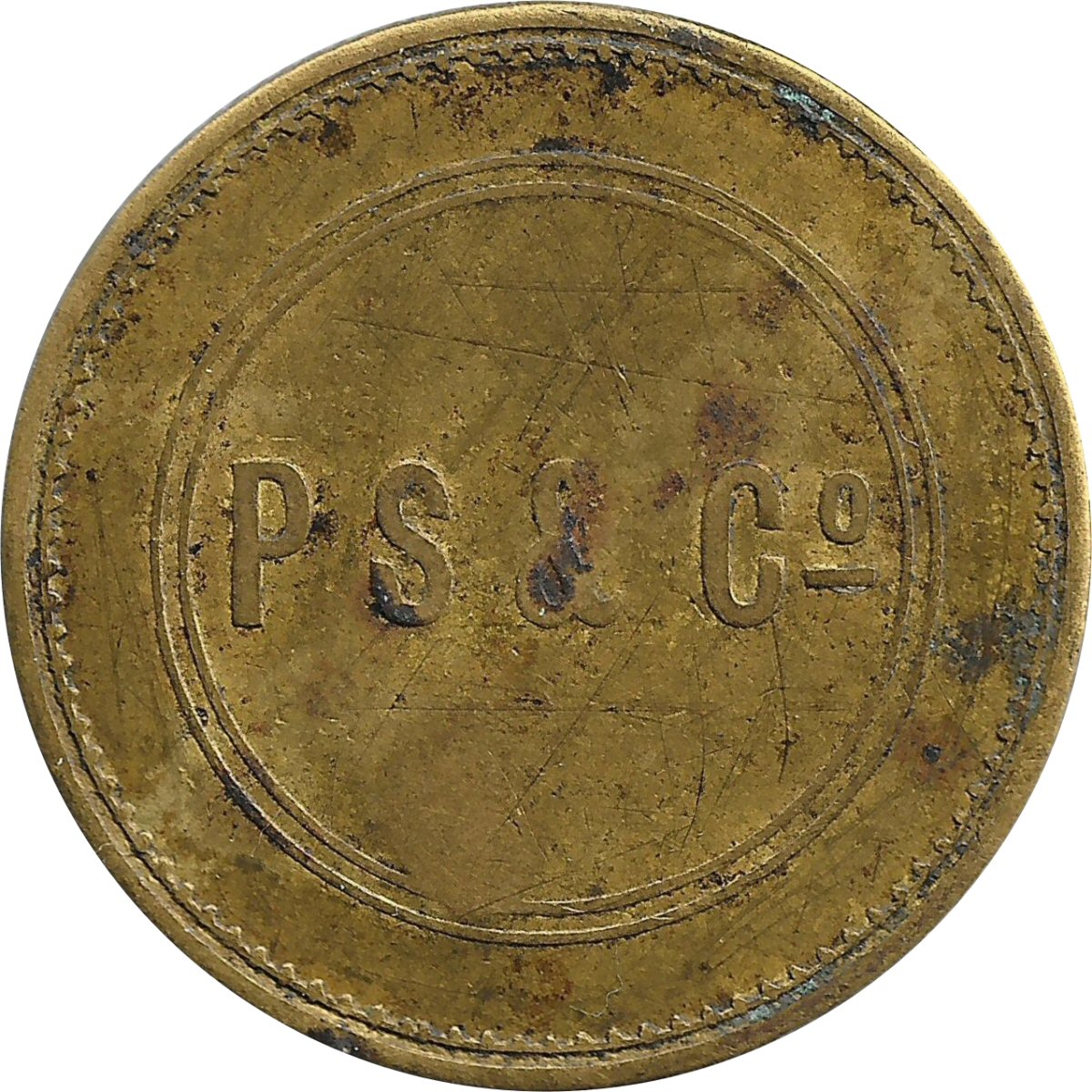 3 Pence - PS and Co. No. 3 reverse