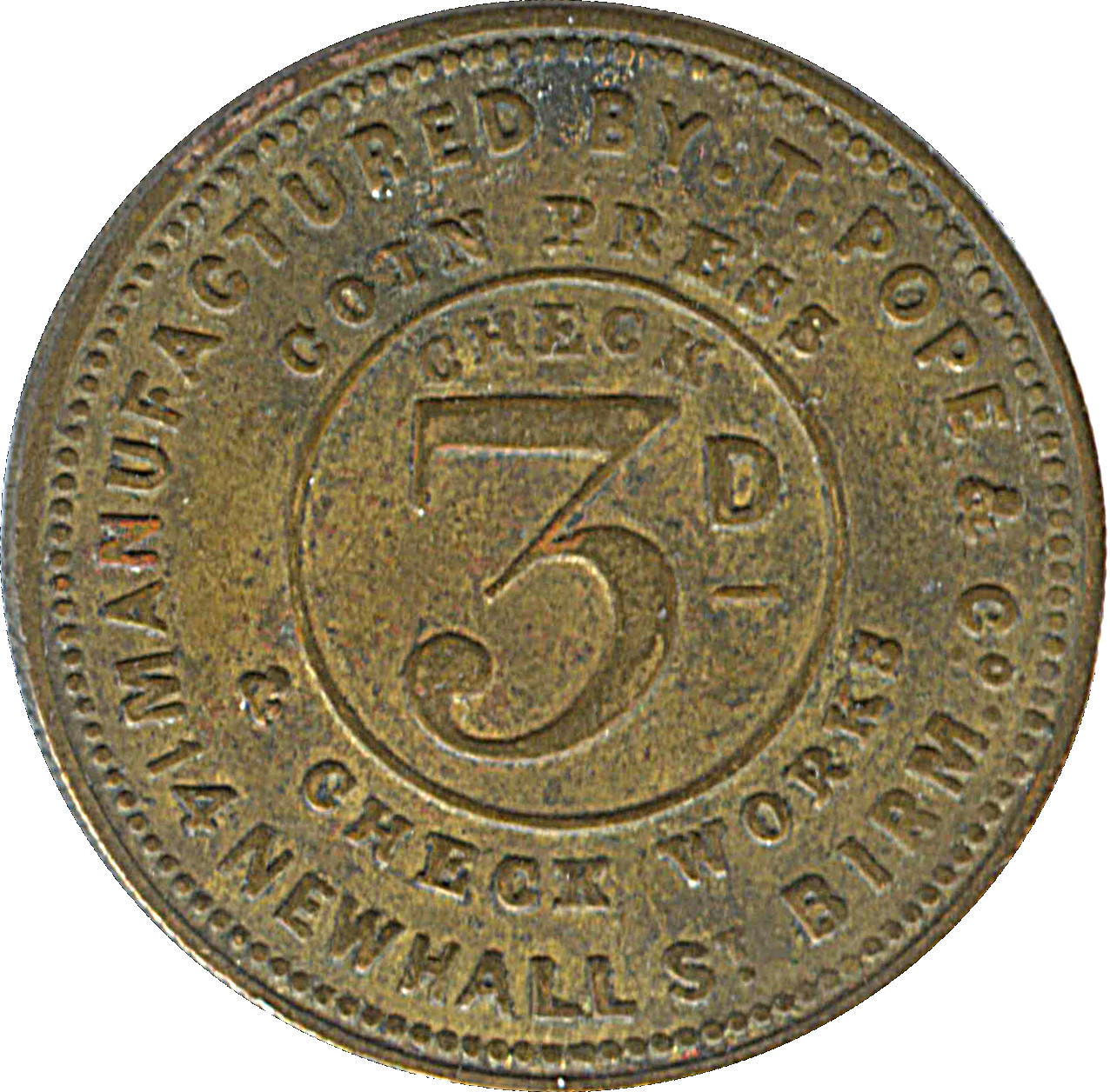 3 Pence - Whitehorse Lansdown reverse