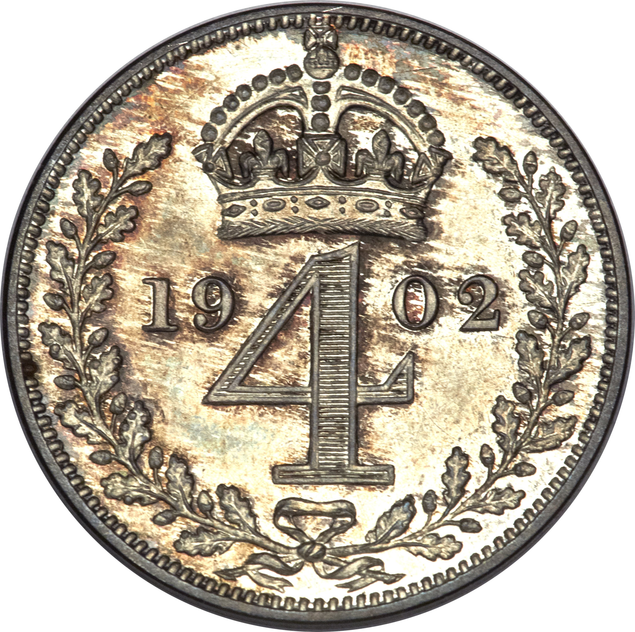 4 Pence - Edward VII Maundy issues reverse