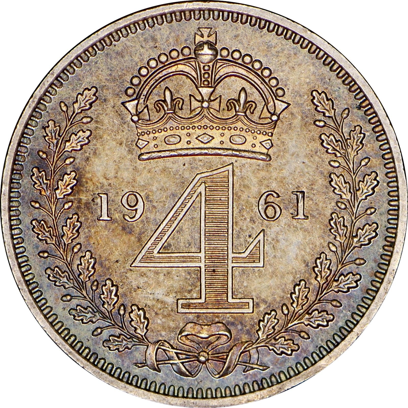 4 Pence - Elizabeth II Maundy pre-decimal; 2nd issue reverse