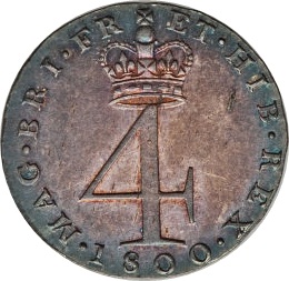 4 Pence - George III Normal numerals; incl. Maundy reverse