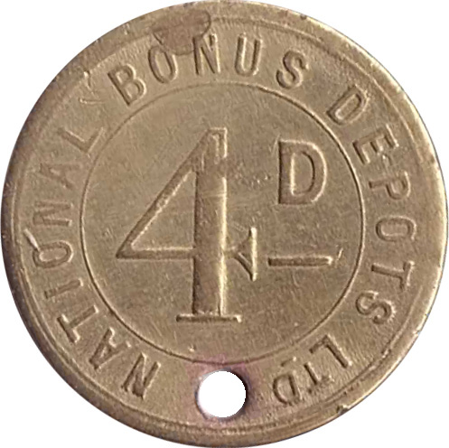 4 Pence - National Bonus Depots Ltd reverse