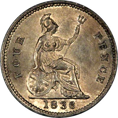 4 Pence - William IV reverse