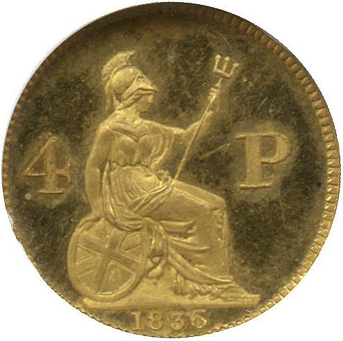 4 Pence - William IV Pattern reverse
