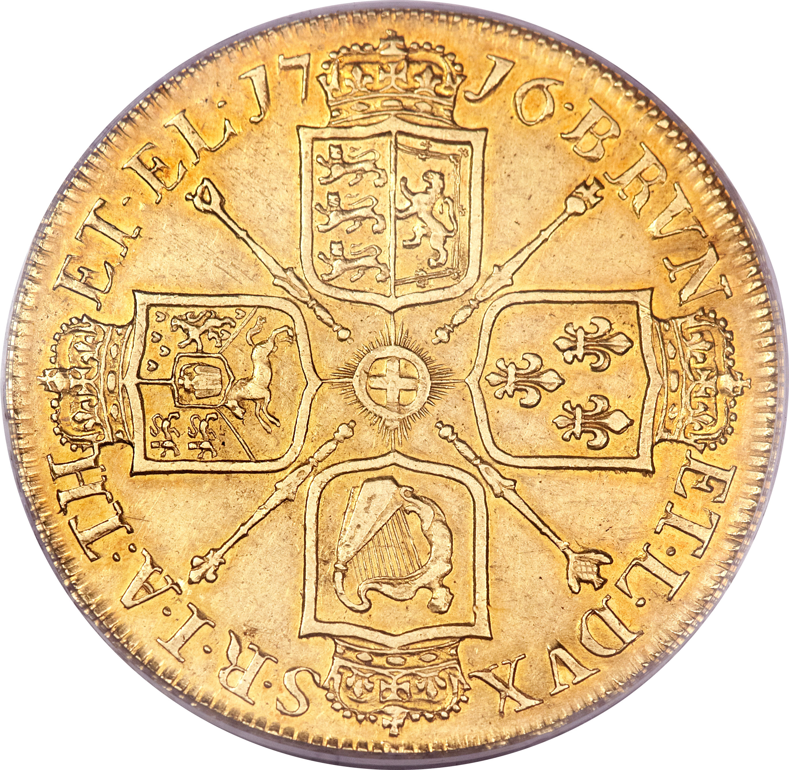 5 Guineas - George I reverse