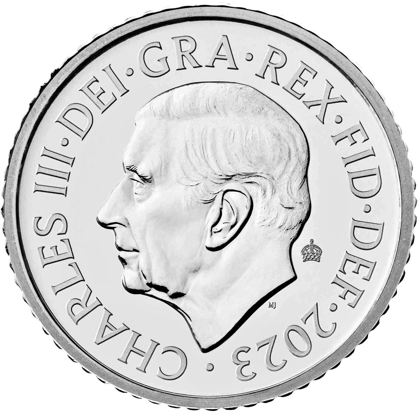 5 Pence - Charles III Oak Sprig obverse