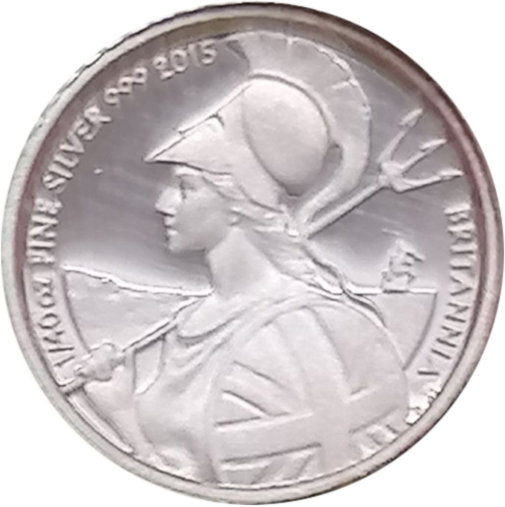 5 Pence - Elizabeth II 5th portrait; 1/40 oz Fine Silver reverse
