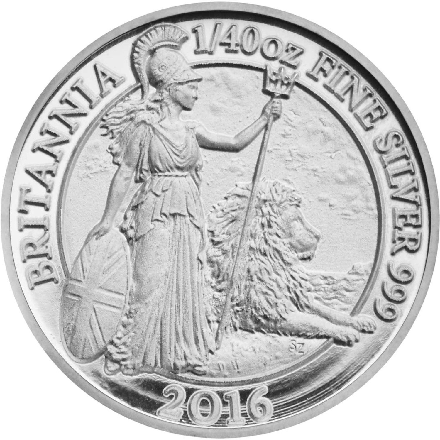 5 Pence - Elizabeth II 5th portrait; 1/40 oz Fine Silver reverse