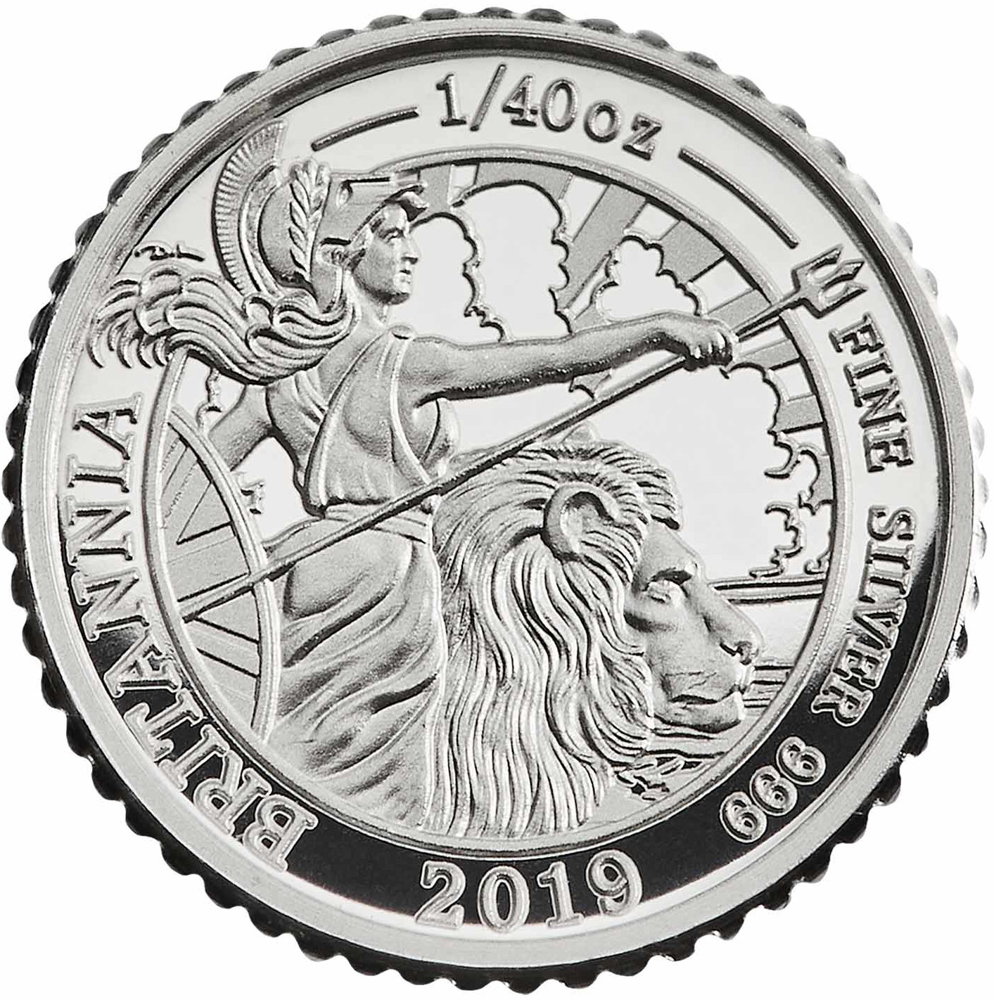 5 Pence - Elizabeth II 5th portrait; 1/40 oz Fine Silver reverse