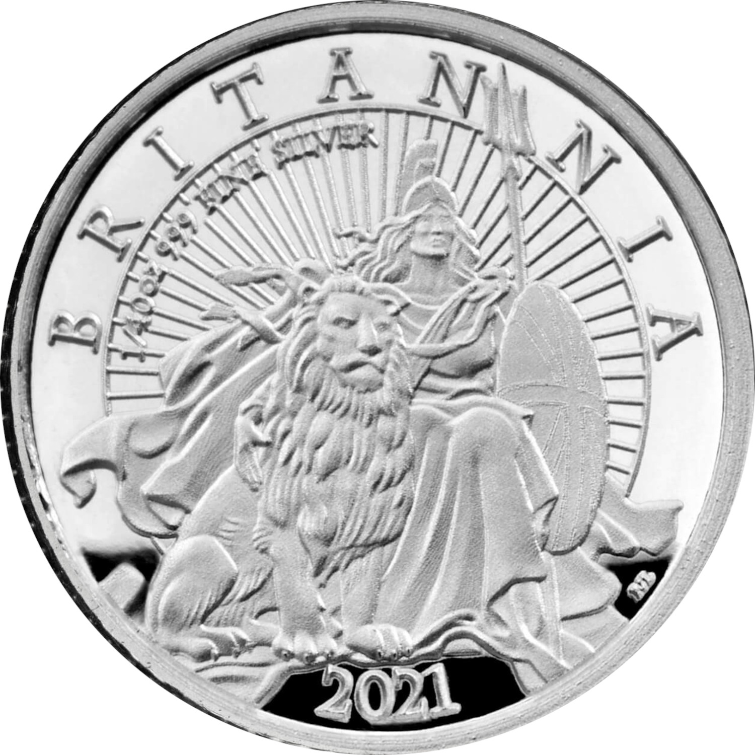 5 Pence - Elizabeth II 5th portrait; 1/40 oz Fine Silver reverse