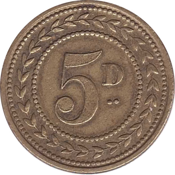5 Pence - Vaughton Birm. obverse
