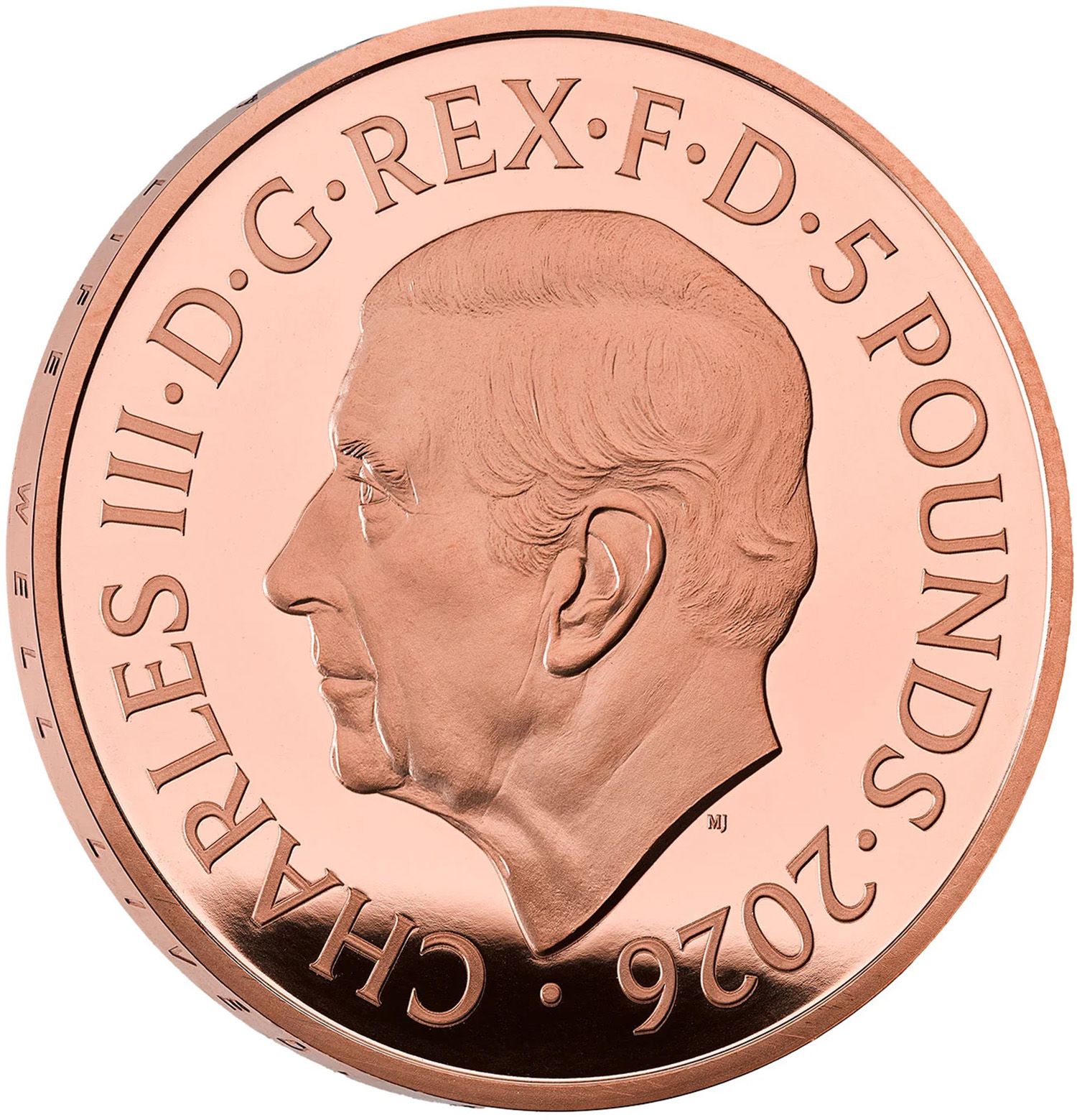 5 Pounds - Charles III 100th anniversary of Queen Elizabeth II; Gold Proof obverse