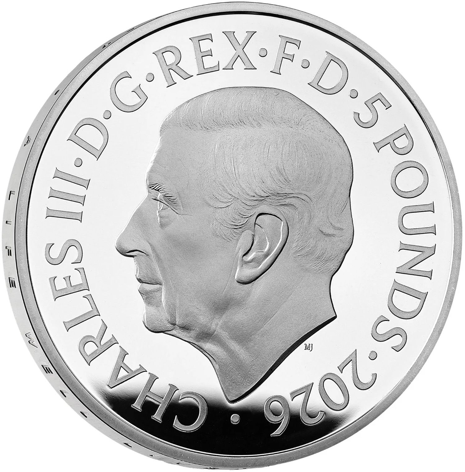 5 Pounds - Charles III 100th anniversary of Queen Elizabeth II; Silver Proof obverse