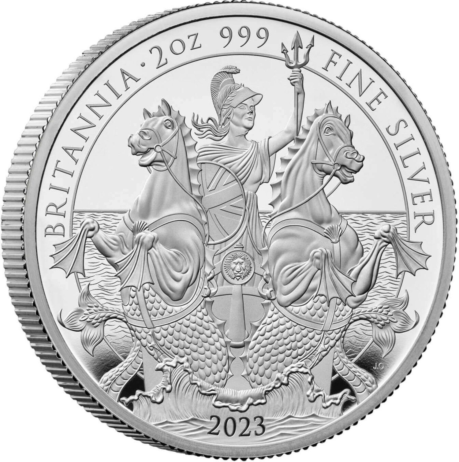 5 Pounds - Charles III 2 oz Fine Silver reverse