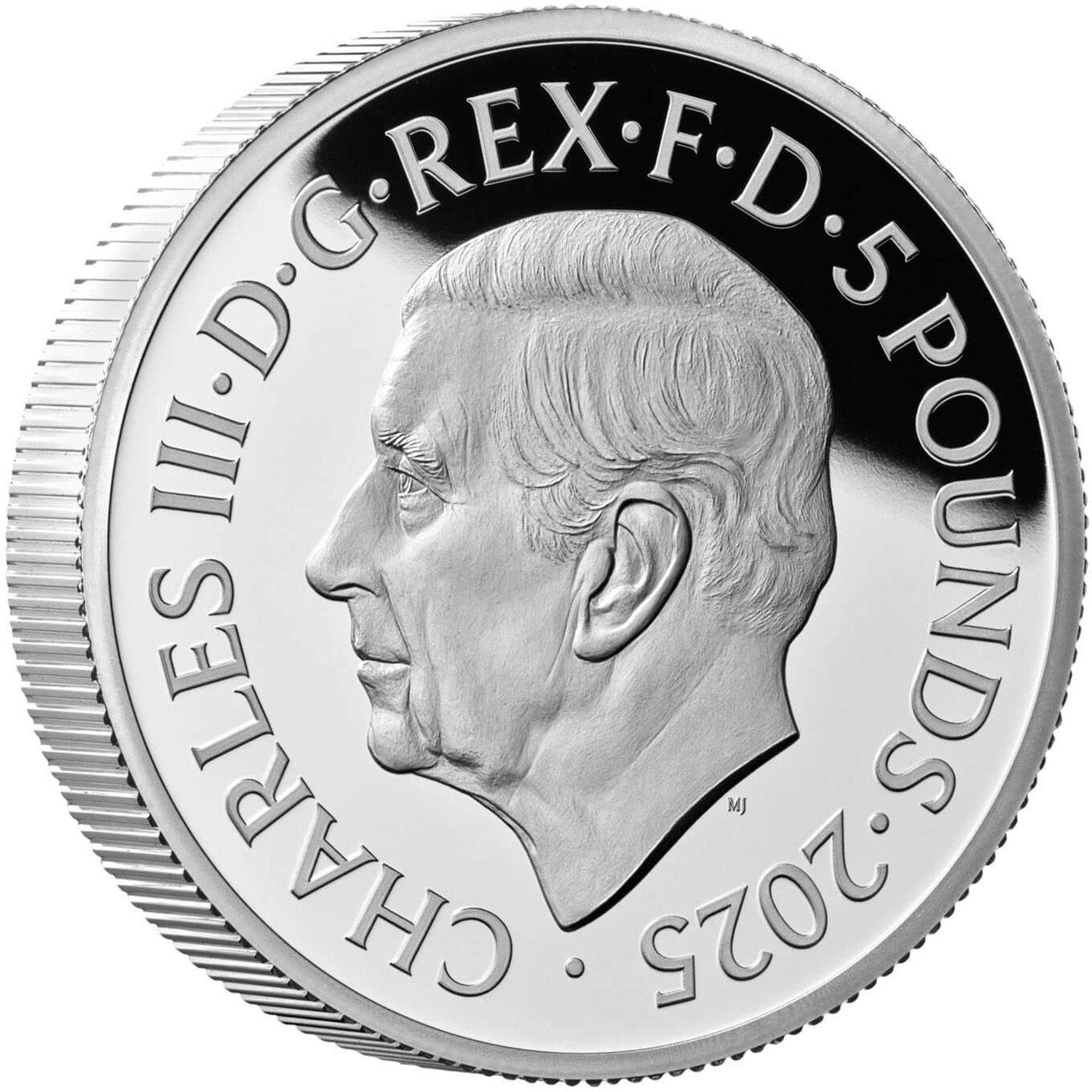 5 Pounds - Charles III 2 oz Fine Silver obverse