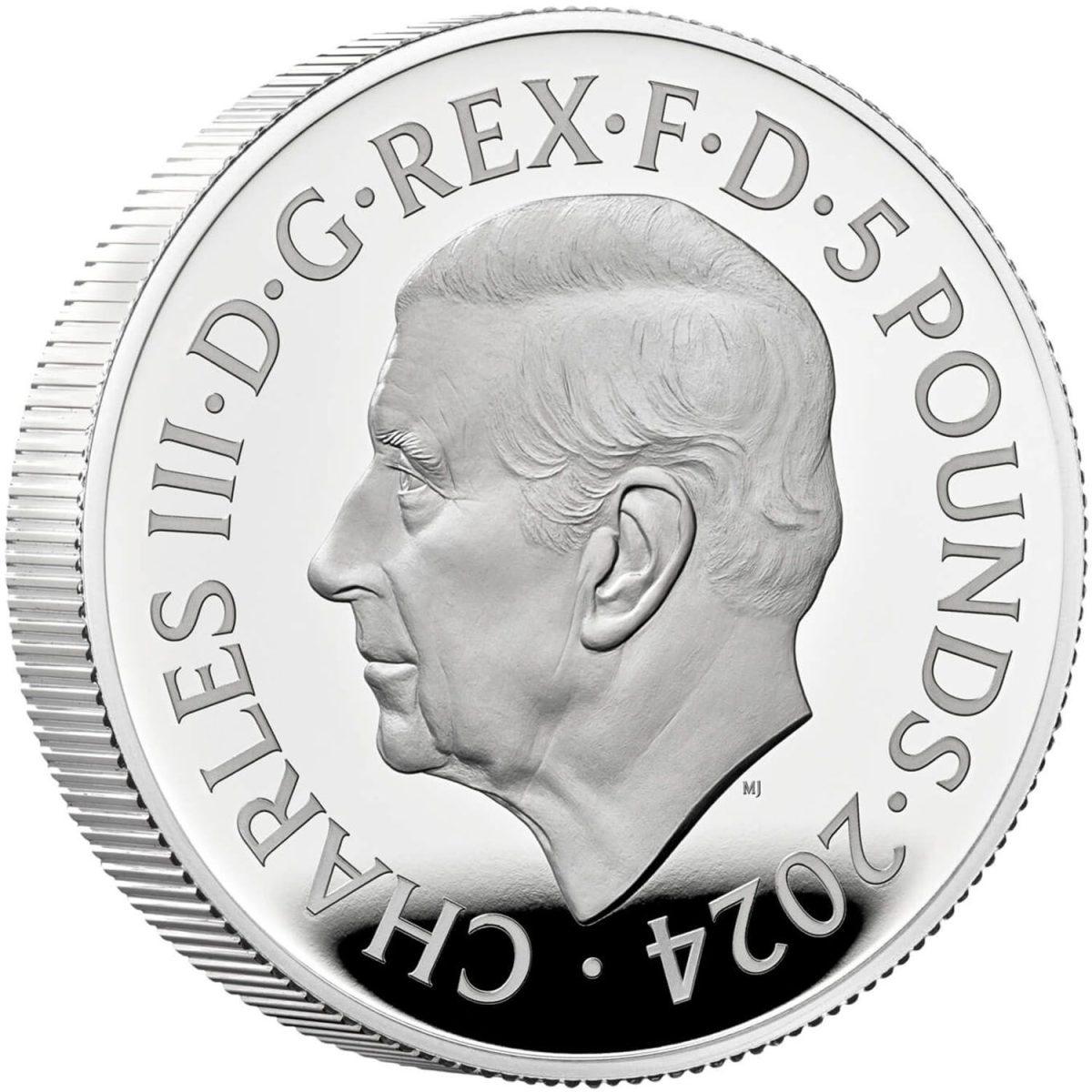 5 Pounds - Charles III Bond Films Completer; Silver Proof obverse