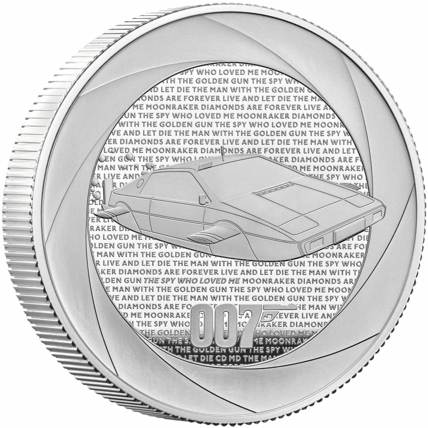 5 Pounds - Charles III Bond Films of the 1970s; Silver Proof reverse