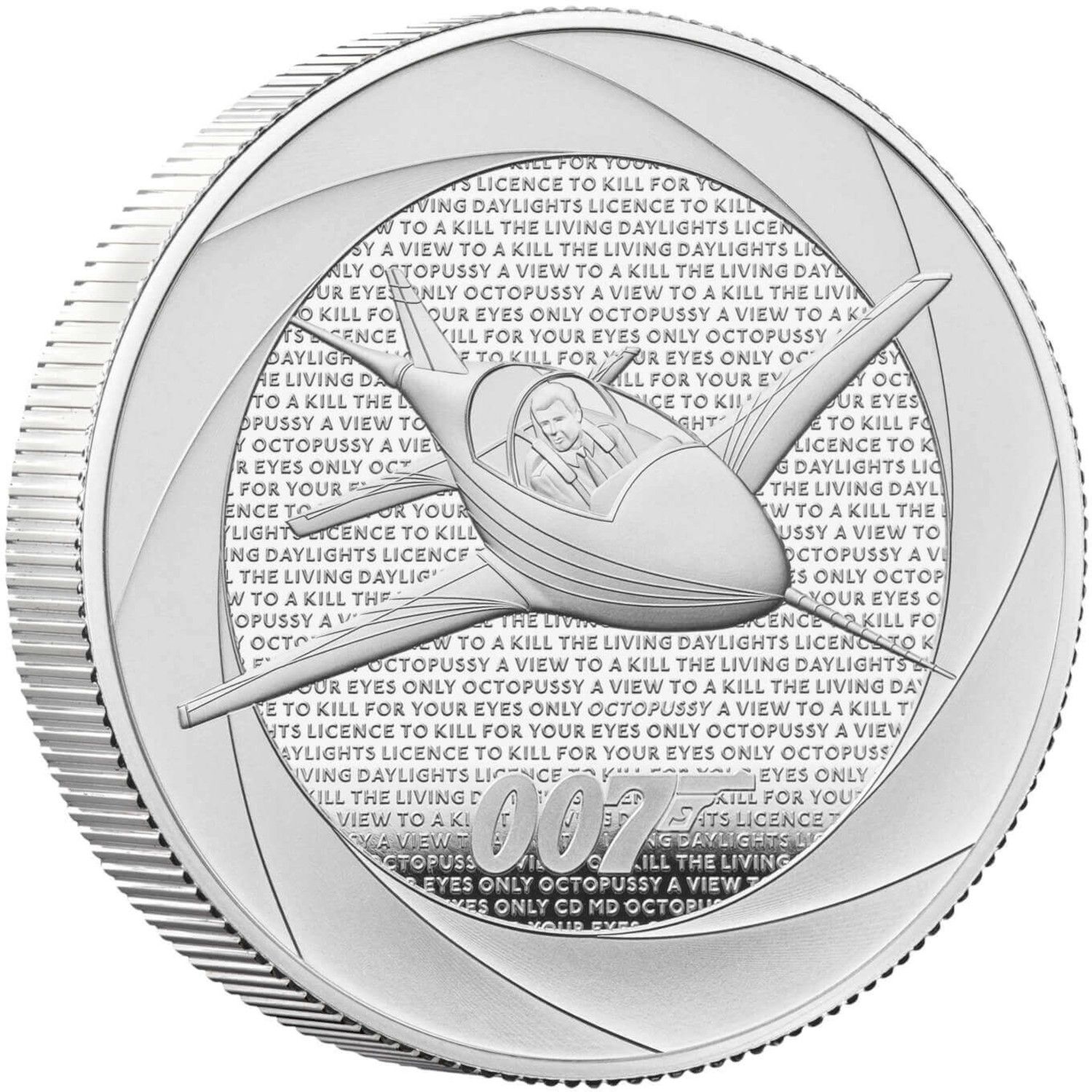 5 Pounds - Charles III Bond Films of the 1980s; Silver Proof reverse