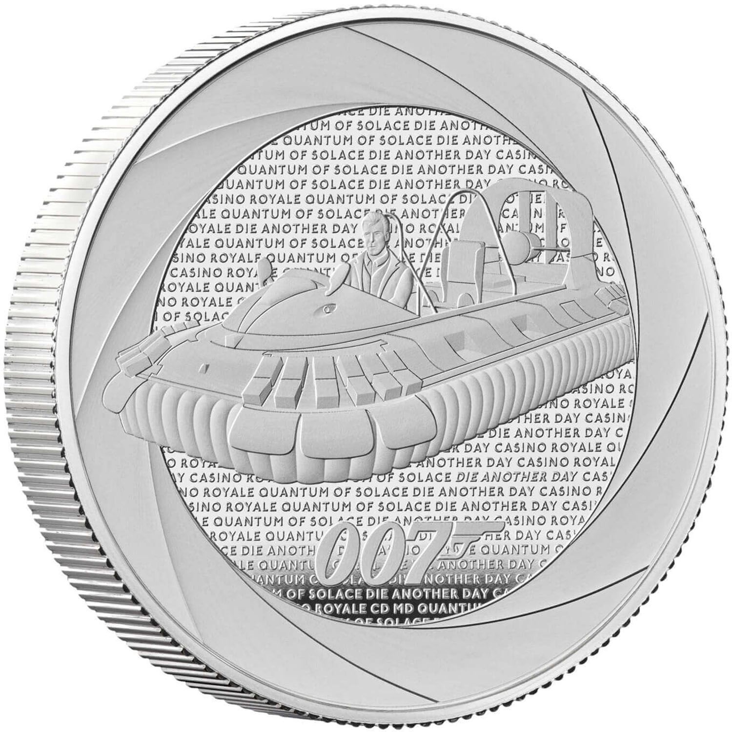 5 Pounds - Charles III Bond Films of the 2000s; Silver Proof reverse