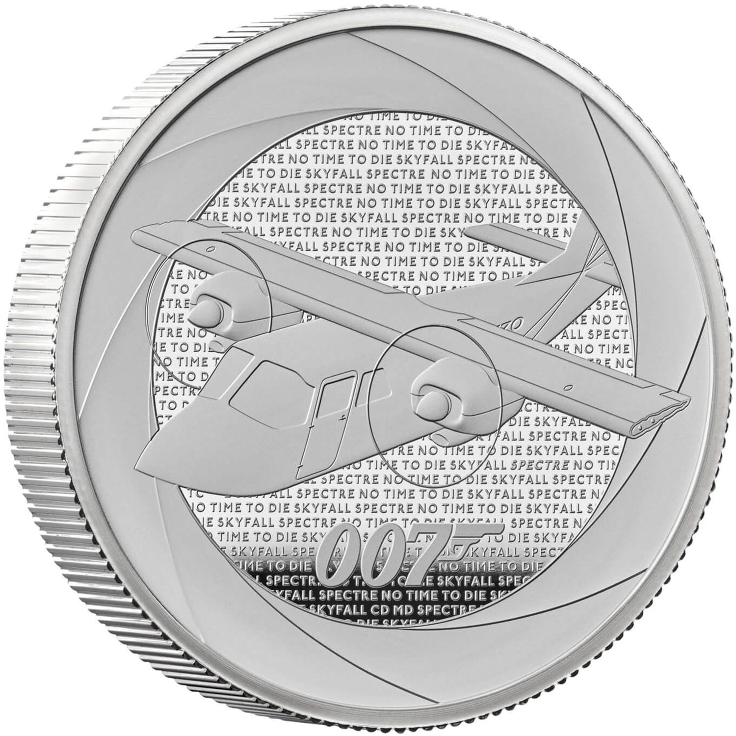 5 Pounds - Charles III Bond Films of the 2010s; Silver Proof reverse