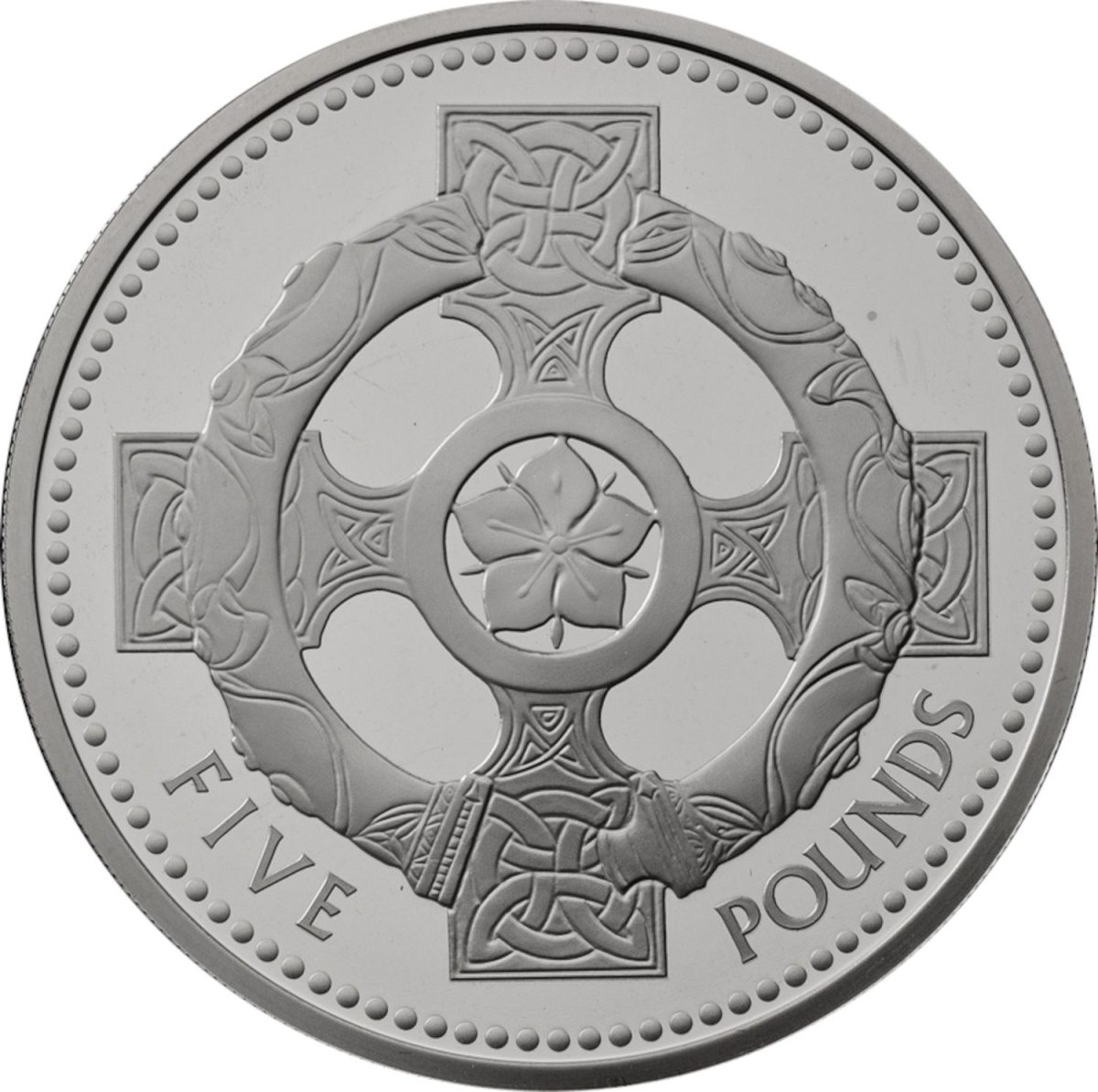 5 Pounds - Charles III Celtic Cross reverse