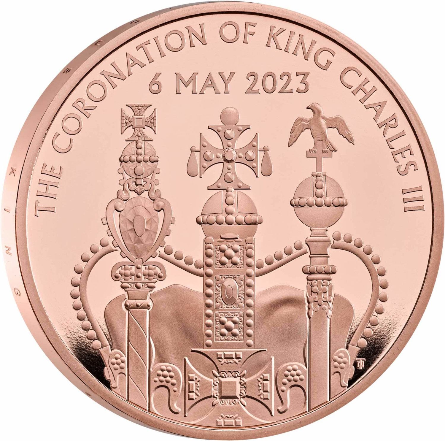 5 Pounds - Charles III Coronation; Gold Proof reverse