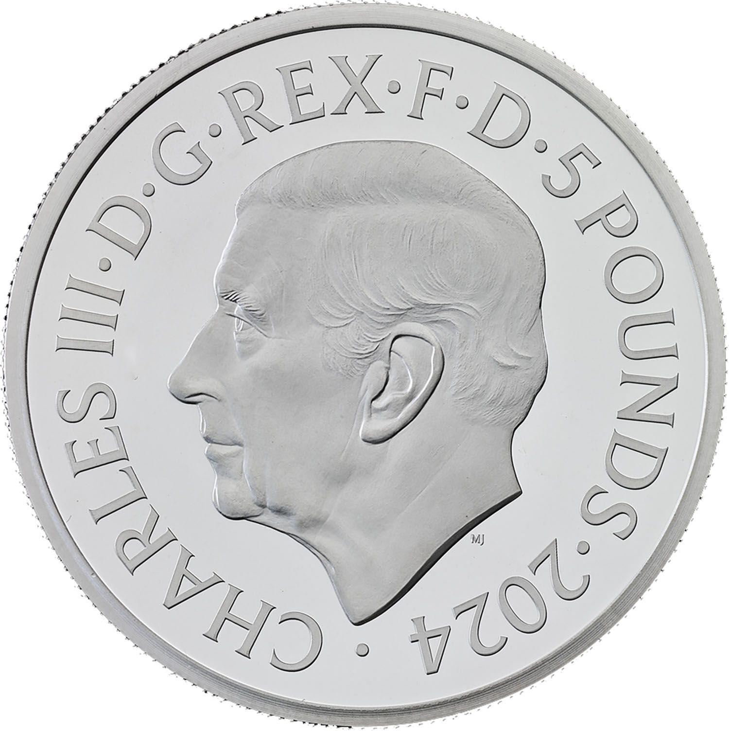 5 Pounds - Charles III D-Day 80th Anniversary; Silver Proof obverse