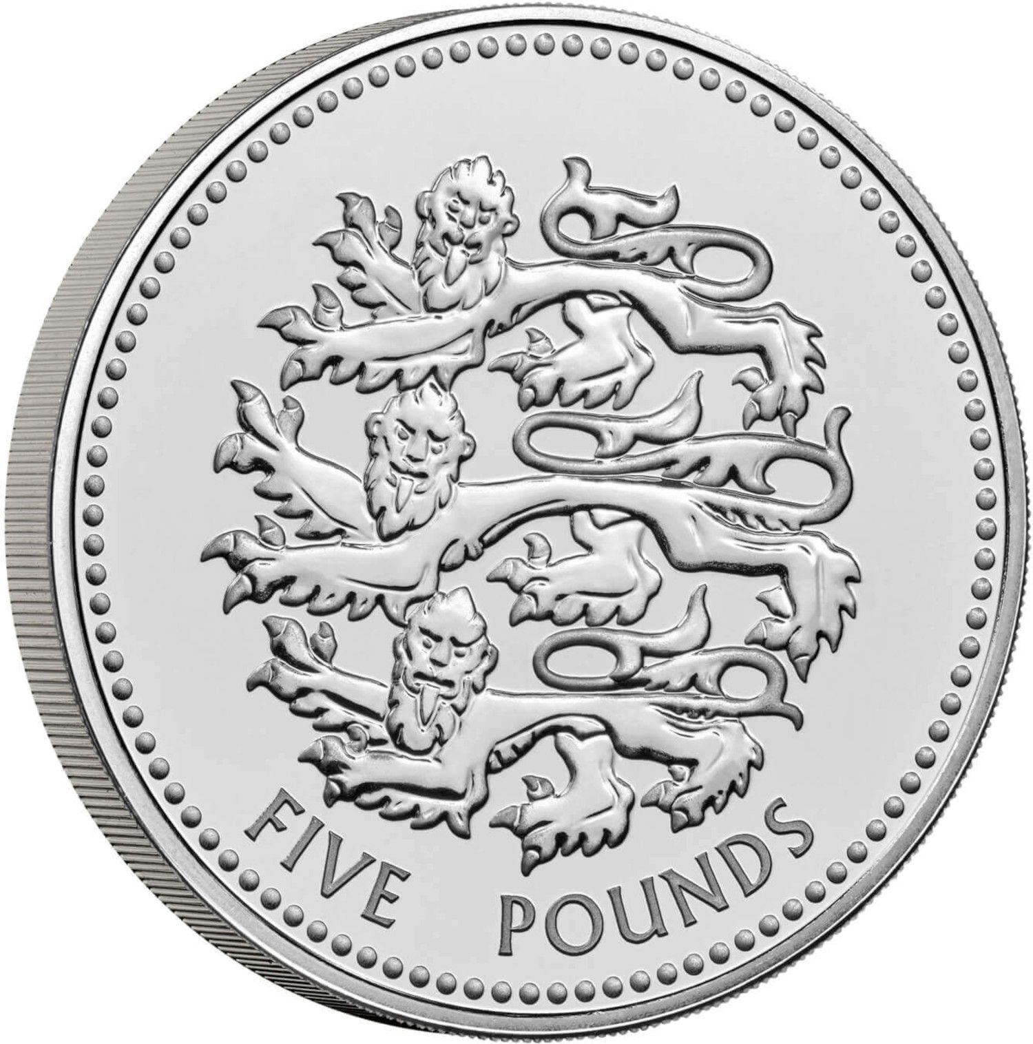 5 Pounds - Charles III English Lions reverse