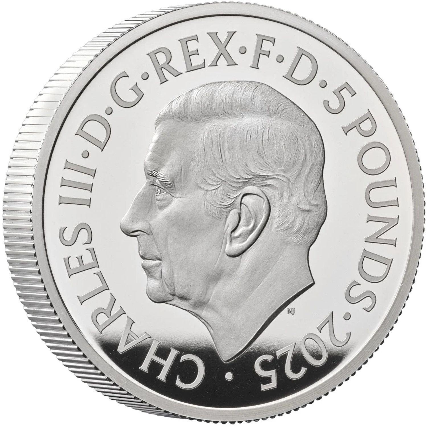 5 Pounds - Charles III Freddie Mercury; Silver Proof obverse