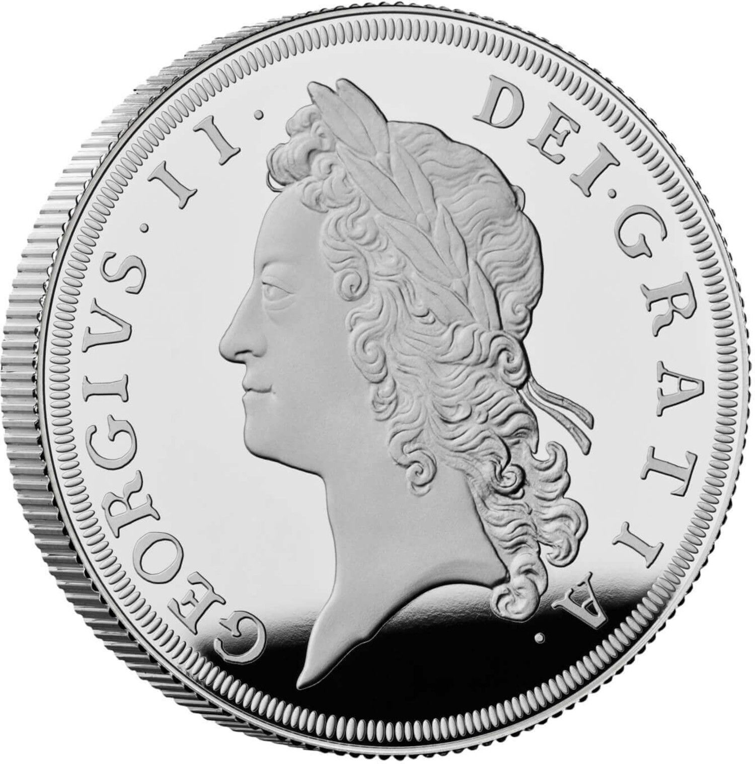 5 Pounds - Charles III George II; Silver Proof reverse