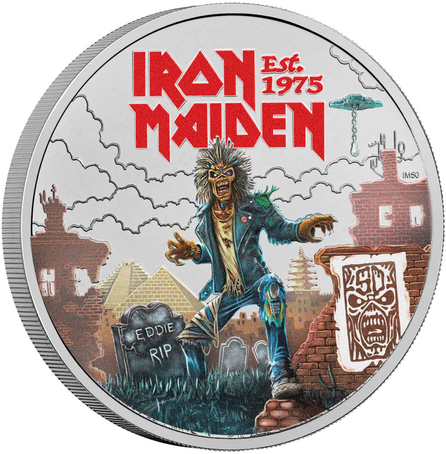 5 Pounds - Charles III Iron Maiden reverse