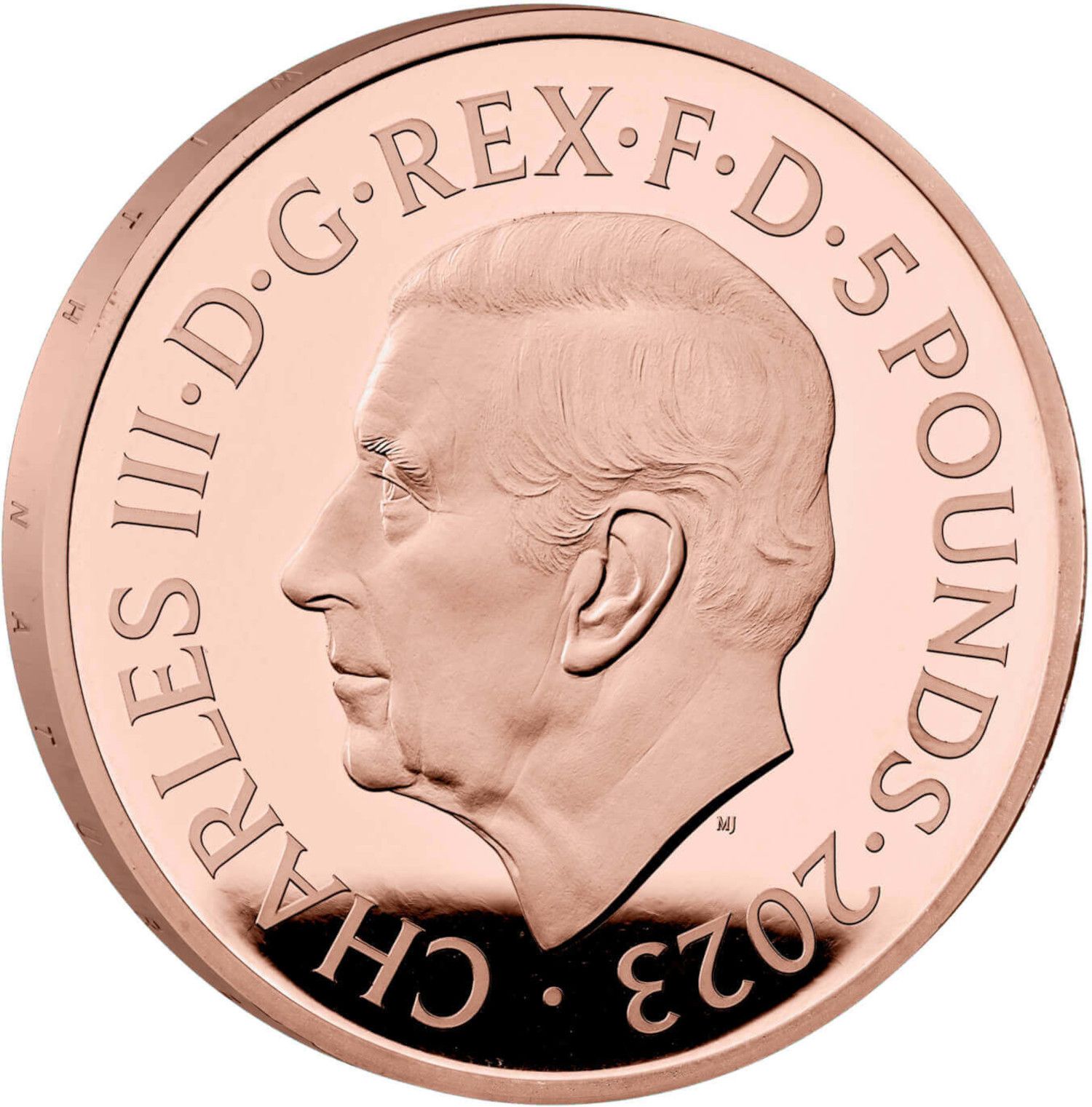 5 Pounds - Charles III King Charles' 75th Birthday; Gold Proof obverse