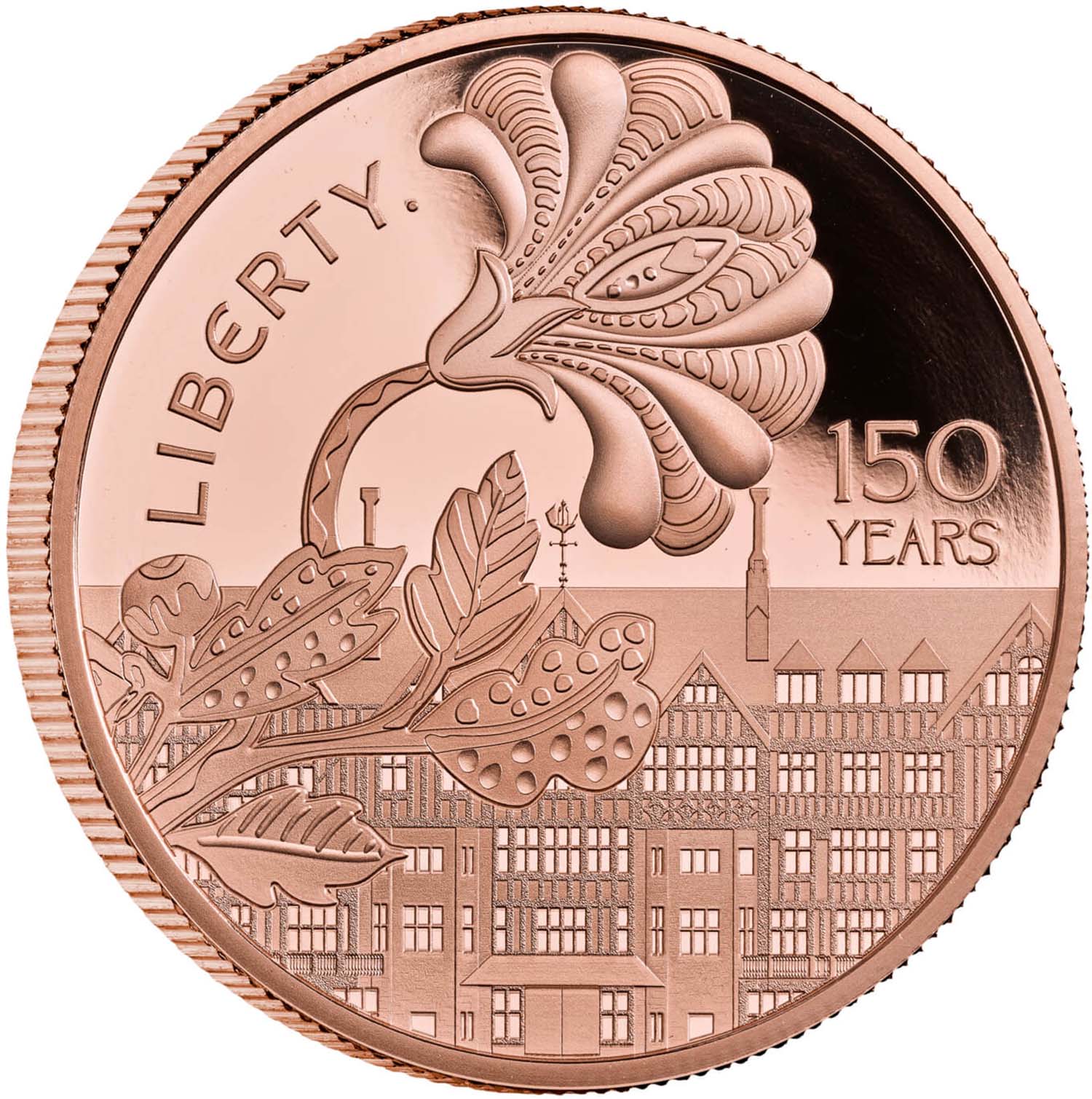 5 Pounds - Charles III Liberty's Department Store; Gold Proof reverse