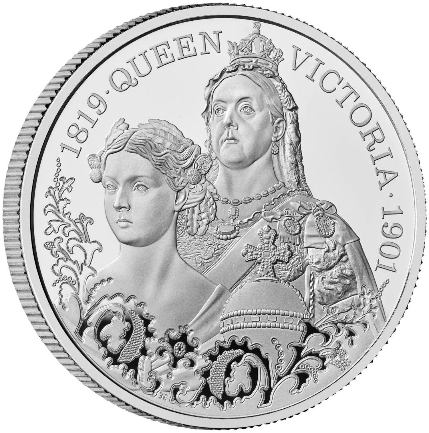 5 Pounds - Charles III Life of Queen Victoria; Silver Proof reverse