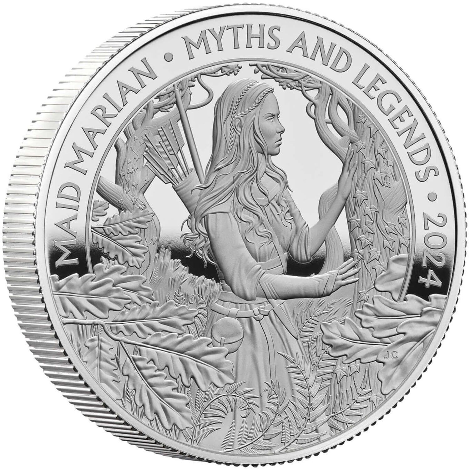 5 Pounds - Charles III Maid Marian; Silver Proof