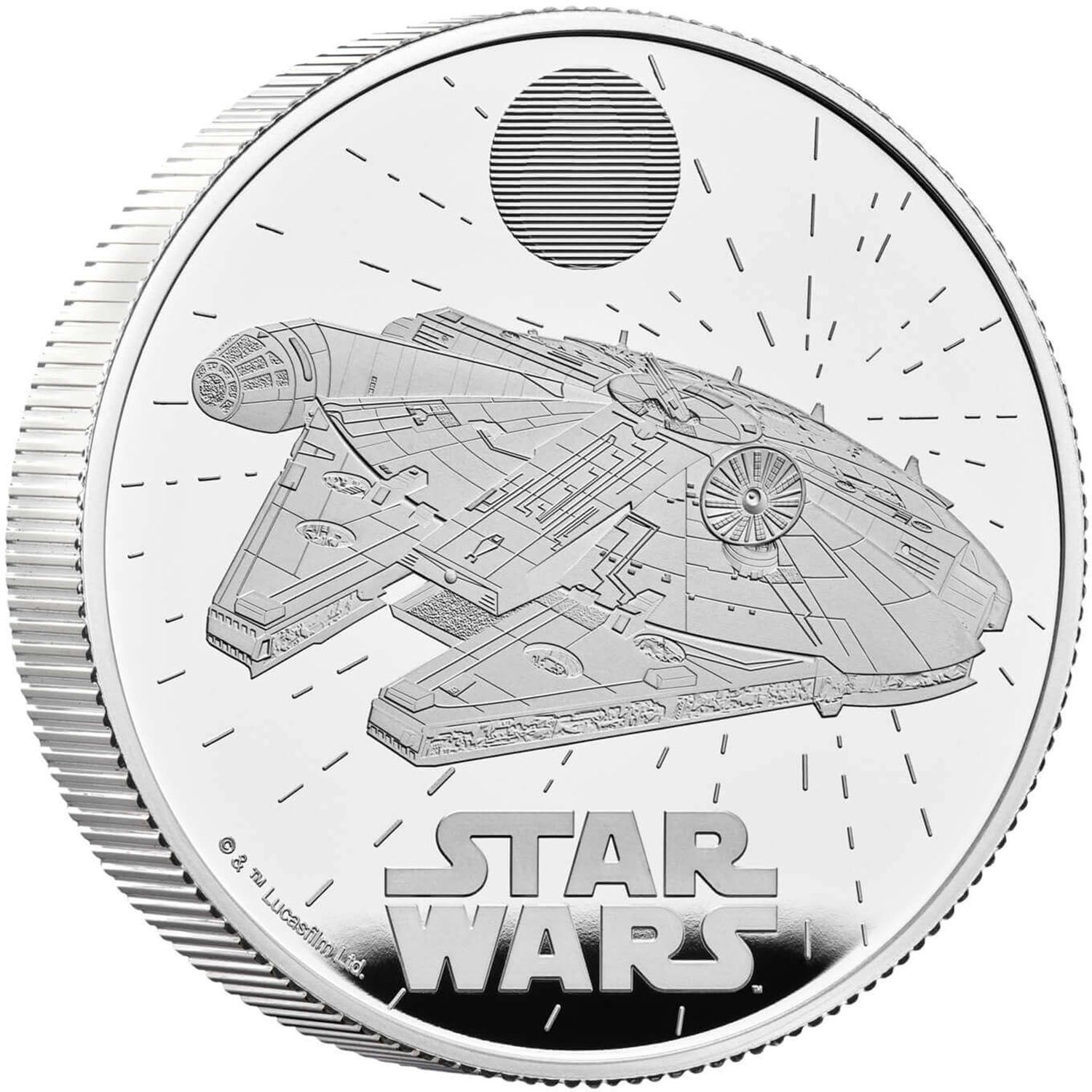 5 Pounds - Charles III Millennium Falcon; Silver Proof