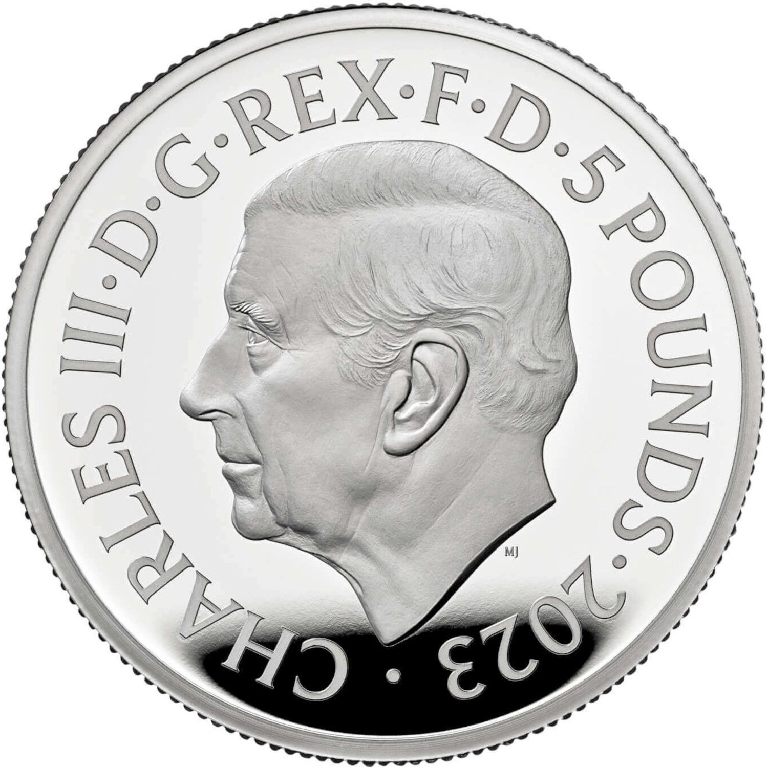 5 Pounds - Charles III Morgan Le Fay; Silver Proof obverse