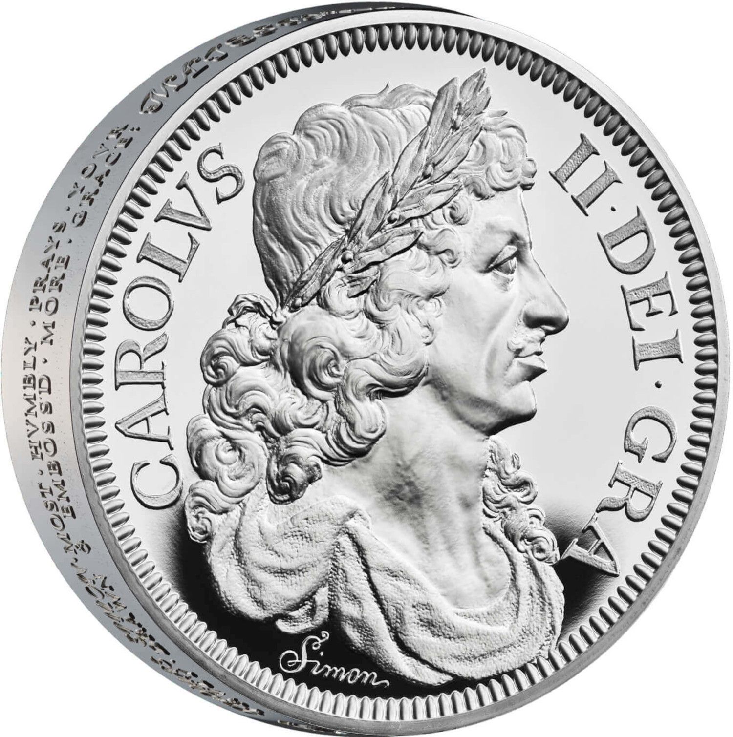 5 Pounds - Charles III Petition Crown, Portrait; Silver Proof reverse