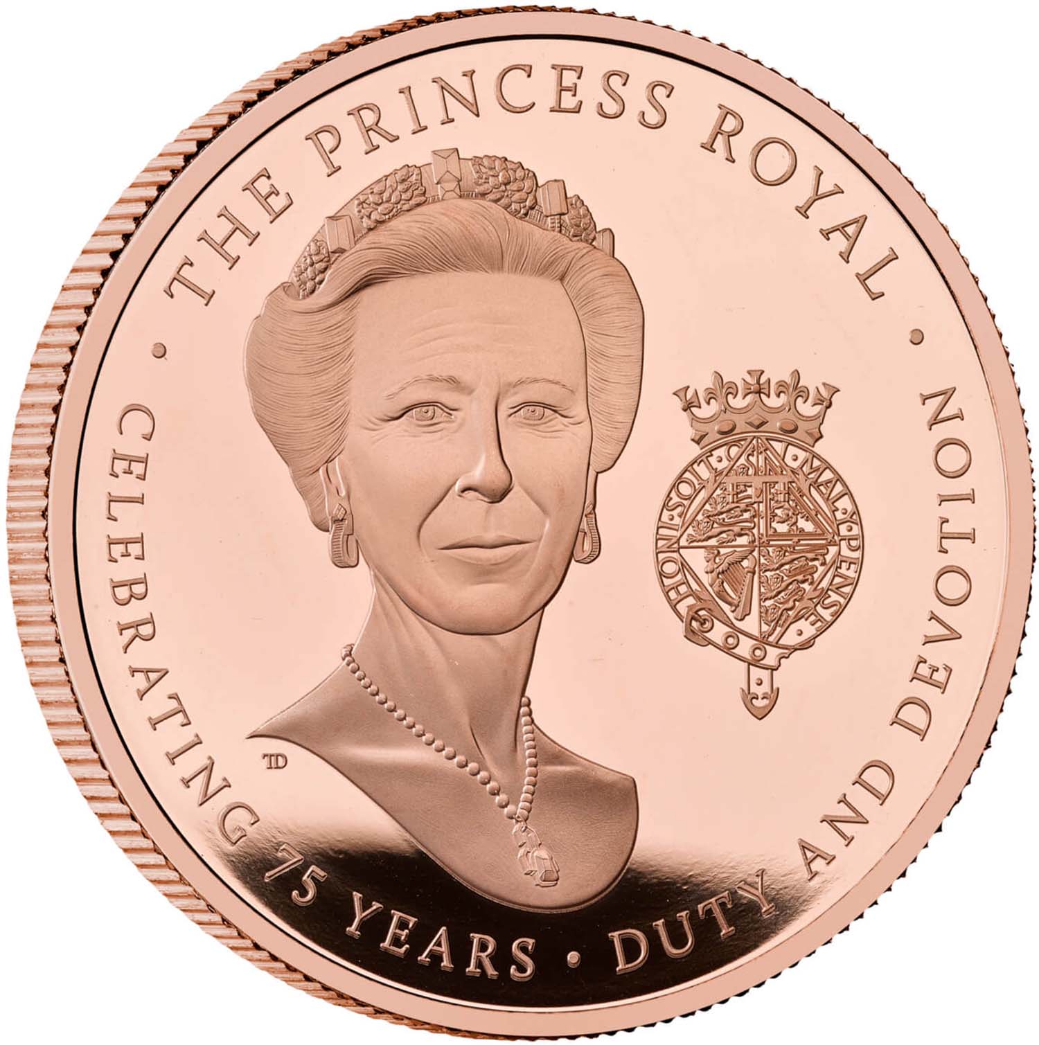 5 Pounds - Charles III Princess Anne; Gold Proof