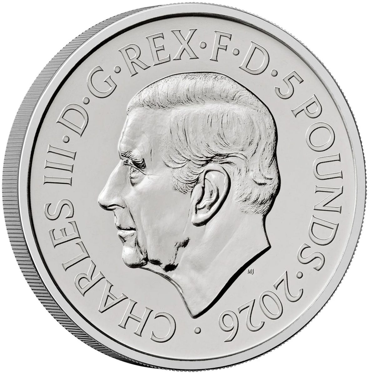 5 Pounds - Charles III Queen Elizabeth II: The Ian Rank-Broadley Portrait obverse