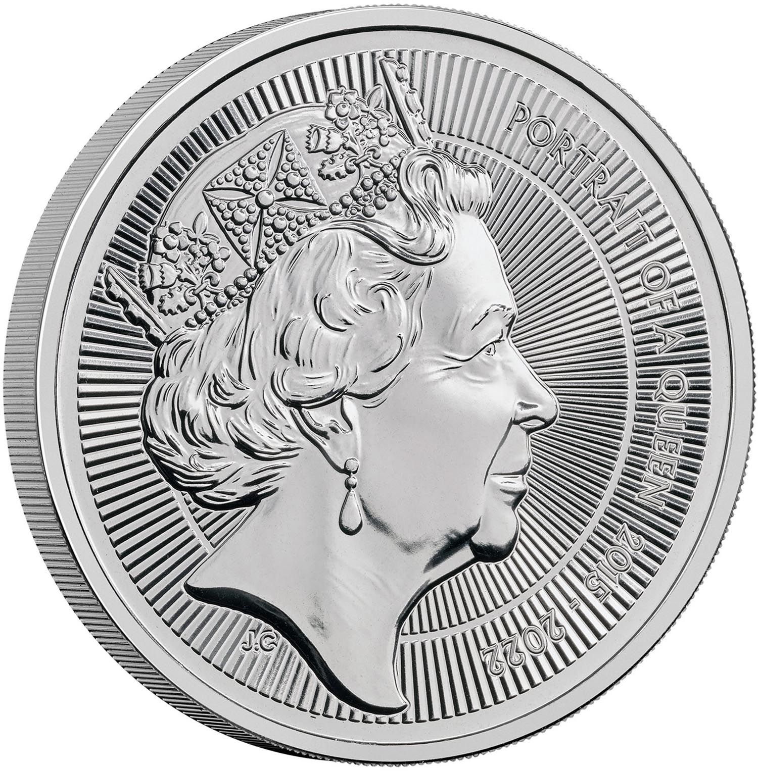 5 Pounds - Charles III Queen Elizabeth II: The Jody Clark Portrait reverse