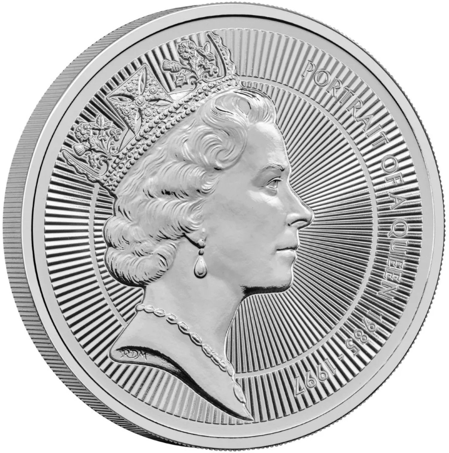 5 Pounds - Charles III Queen Elizabeth II: The Raphael Maklouf Portrait reverse