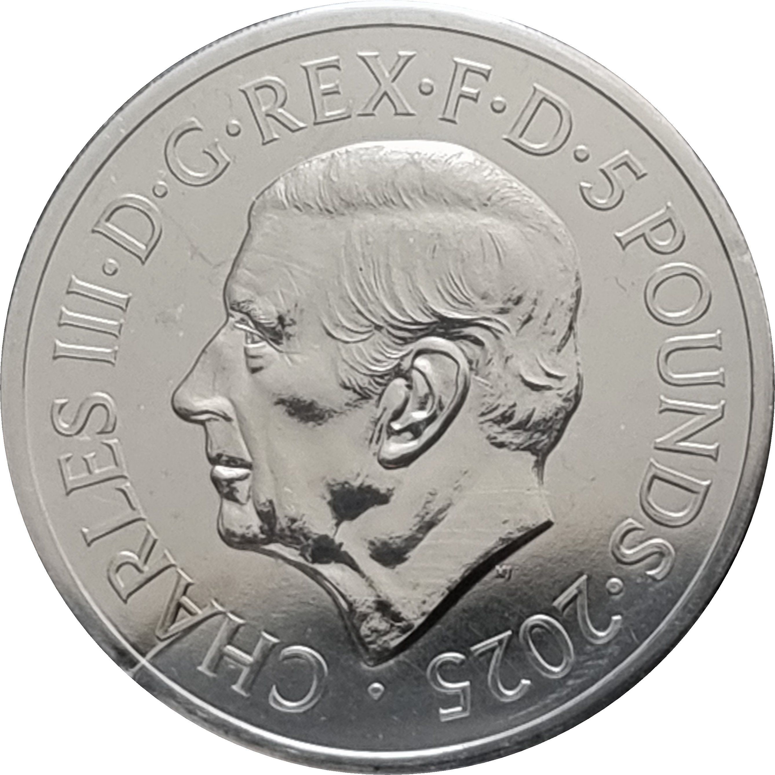 5 Pounds - Charles III Queen Elizabeth The Queen Mother obverse