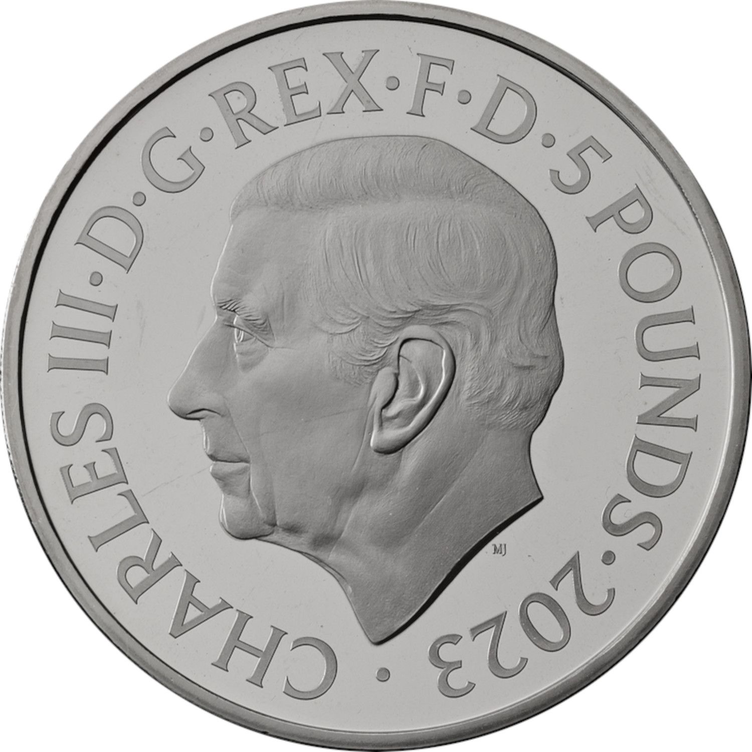 5 Pounds - Charles III Scottish Lion obverse