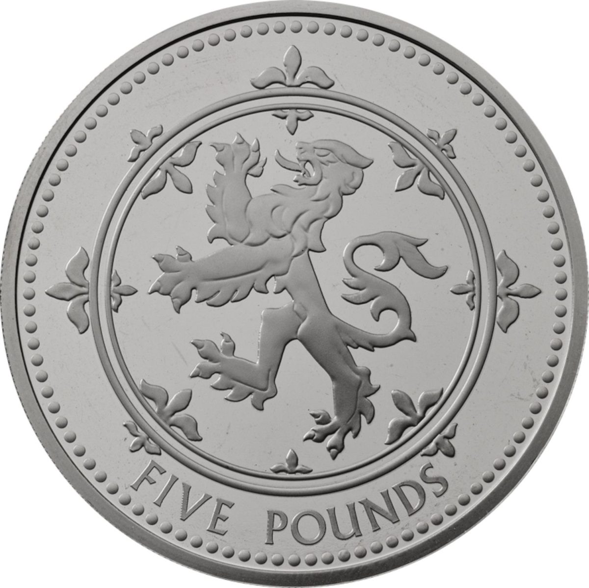 5 Pounds - Charles III Scottish Lion reverse