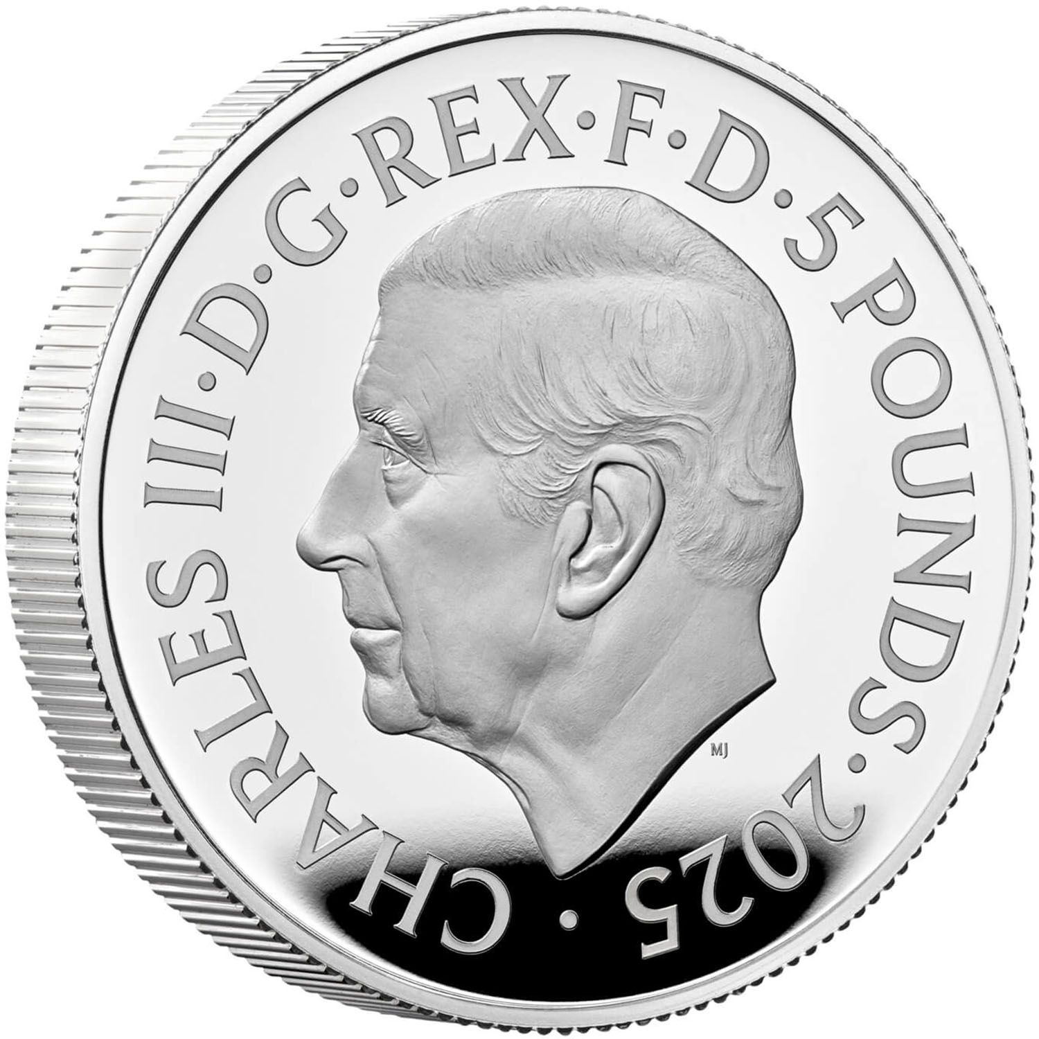 5 Pounds - Charles III The Four Nations; Silver Proof obverse