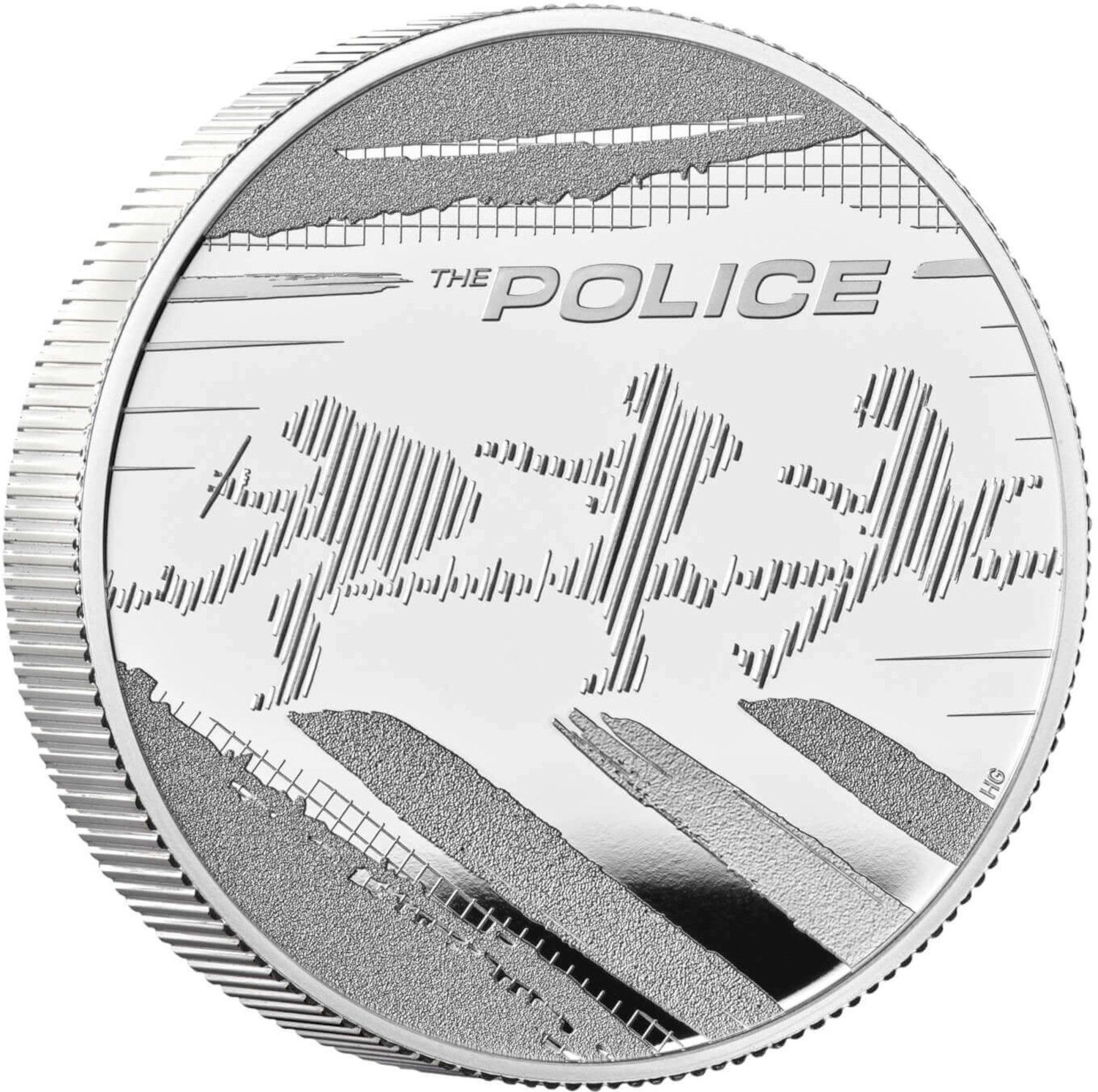 5 Pounds - Charles III The Police; Silver Proof reverse