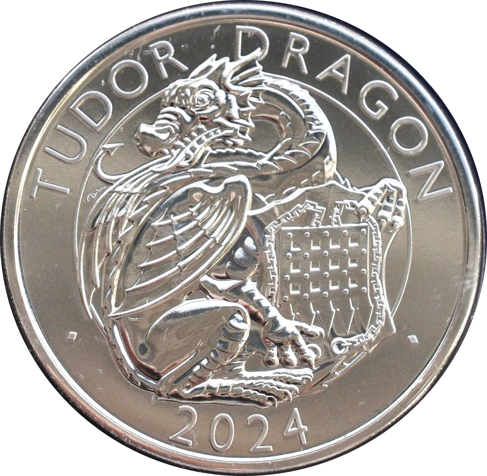 5 Pounds - Charles III Tudor Dragon reverse